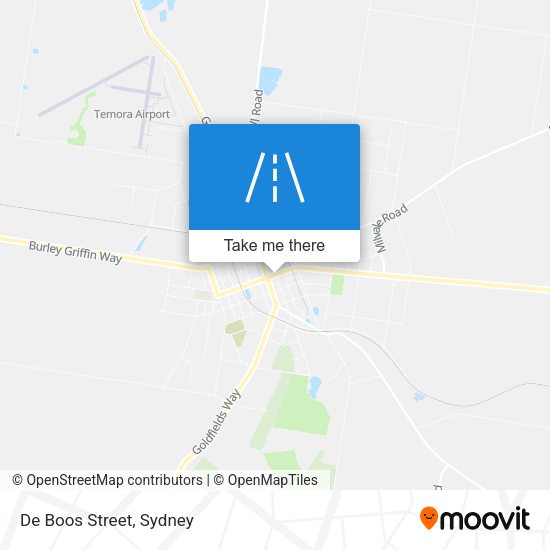 De Boos Street map