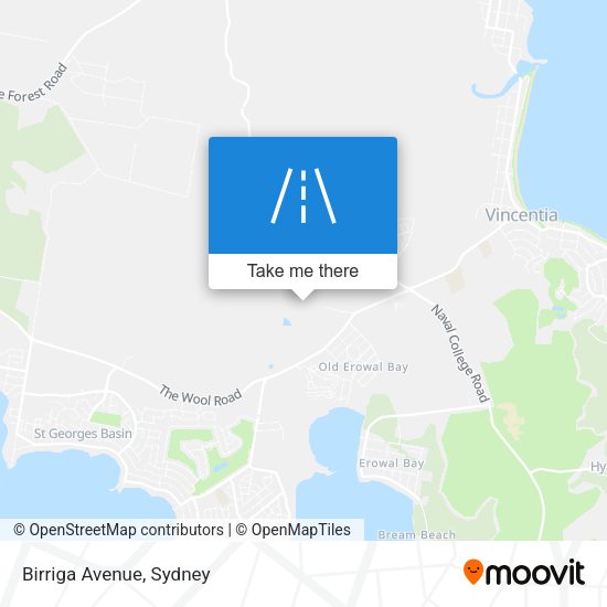 Birriga Avenue map