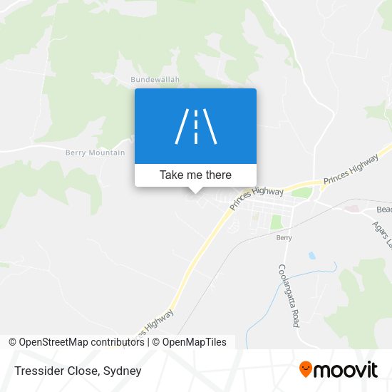 Tressider Close map