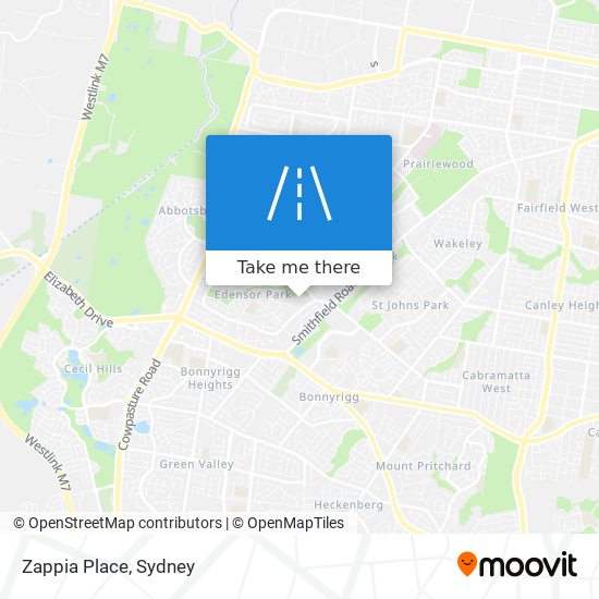 Zappia Place map