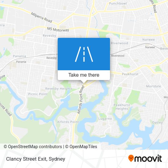 Clancy Street Exit map