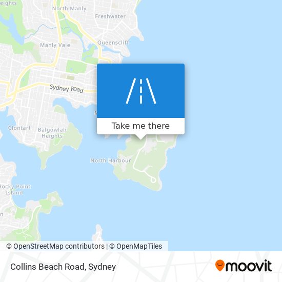 Collins Beach Road map