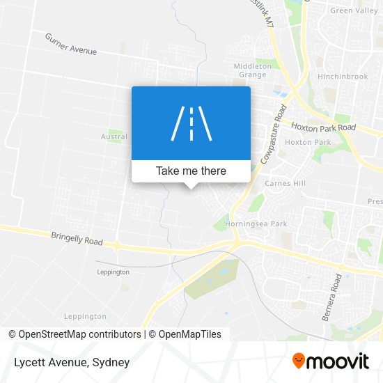 Lycett Avenue map