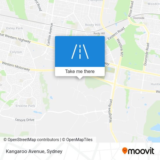Kangaroo Avenue map