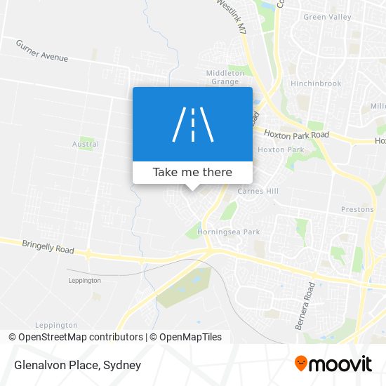 Mapa Glenalvon Place