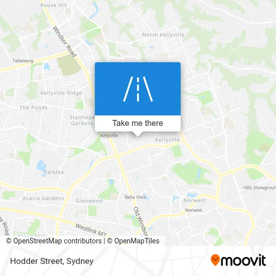 Mapa Hodder Street