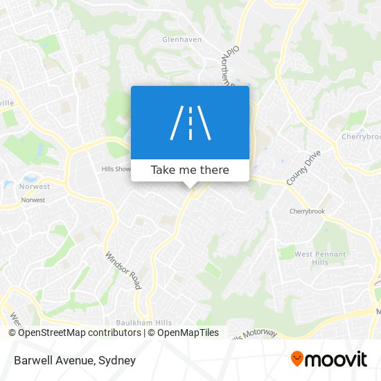 Barwell Avenue map