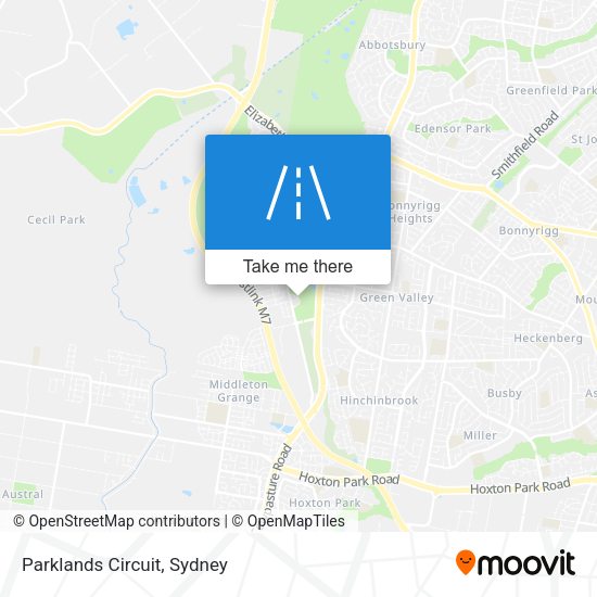 Parklands Circuit map