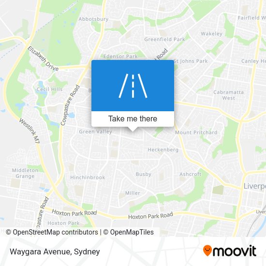 Waygara Avenue map