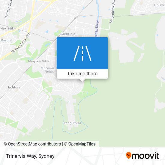 Trinervis Way map
