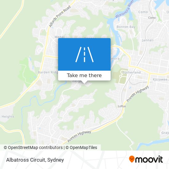 Mapa Albatross Circuit