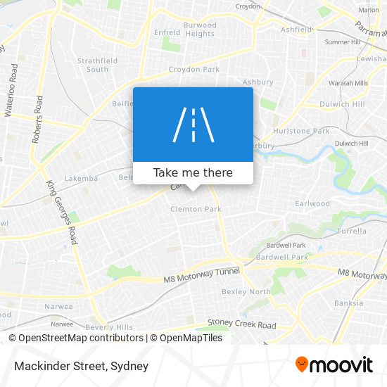 Mapa Mackinder Street