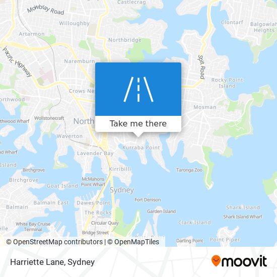 Harriette Lane map