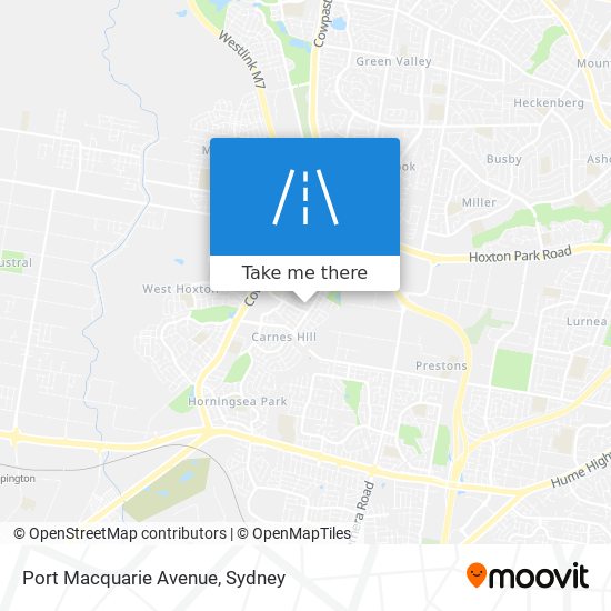 Port Macquarie Avenue map