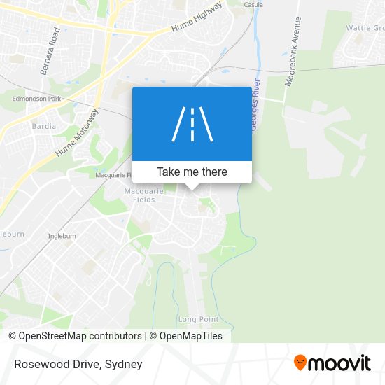 Rosewood Drive map