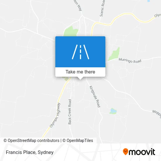 Mapa Francis Place
