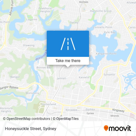 Honeysuckle Street map