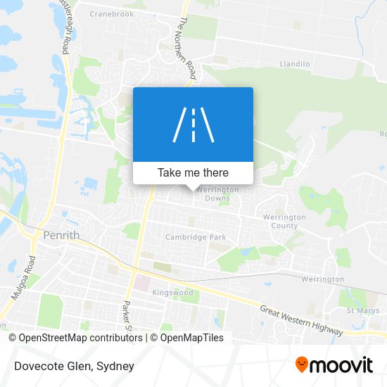 Dovecote Glen map