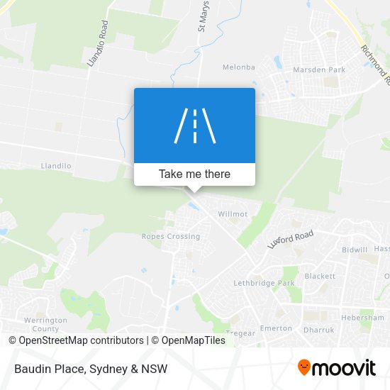 Baudin Place map