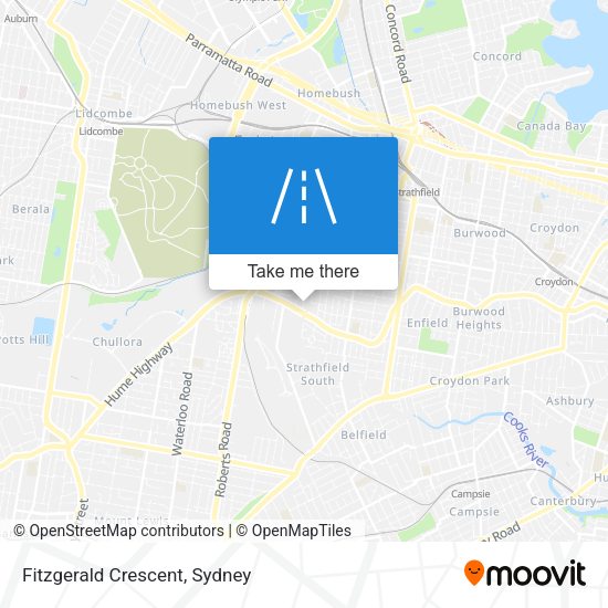 Fitzgerald Crescent map