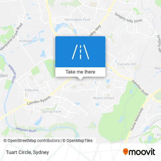 Mapa Tuart Circle