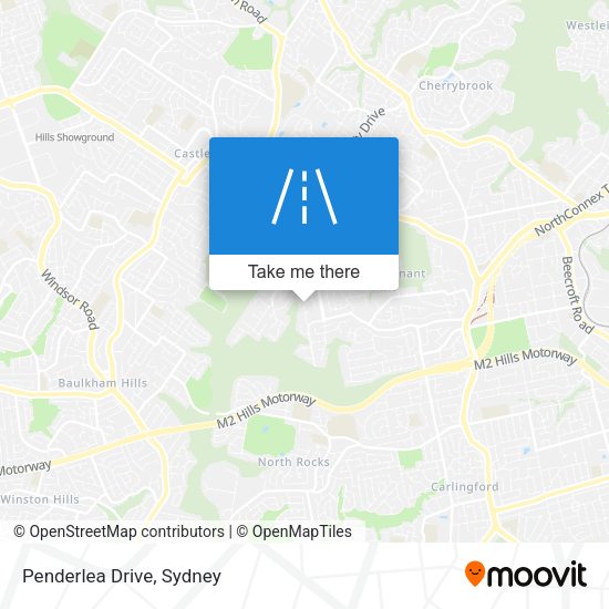 Penderlea Drive map