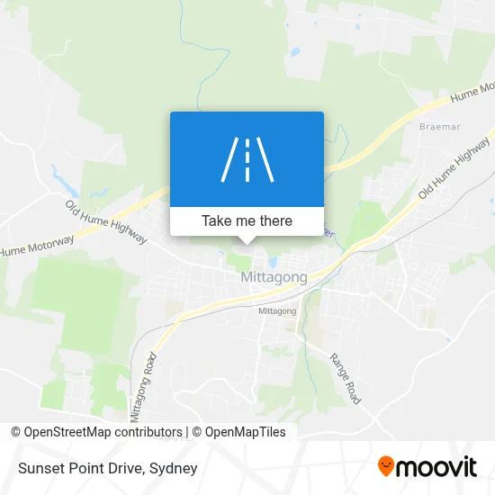 Mapa Sunset Point Drive