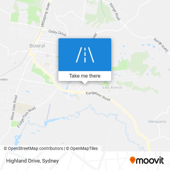 Mapa Highland Drive