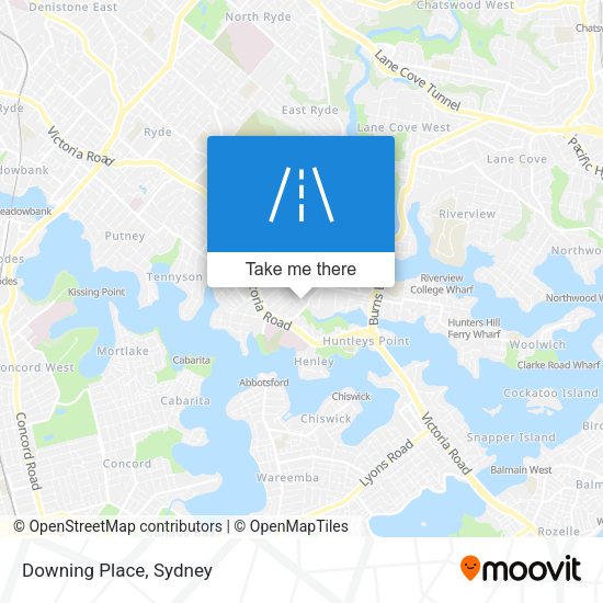 Downing Place map