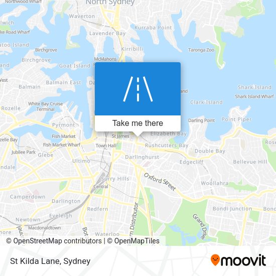 St Kilda Lane map
