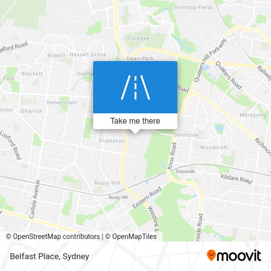 Belfast Place map