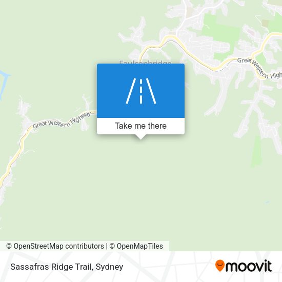Sassafras Ridge Trail map