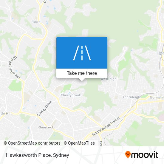 Hawkesworth Place map