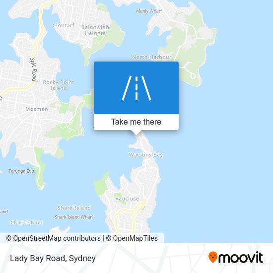 Lady Bay Road map