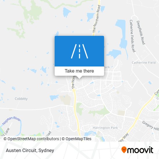 Mapa Austen Circuit