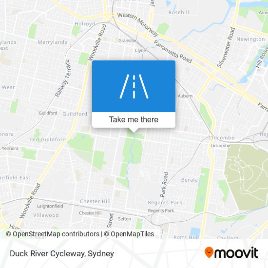 Duck River Cycleway map