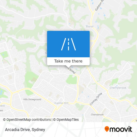 Arcadia Drive map