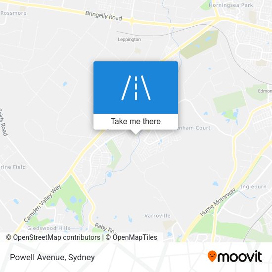 Powell Avenue map
