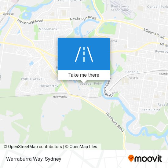 Warraburra Way map
