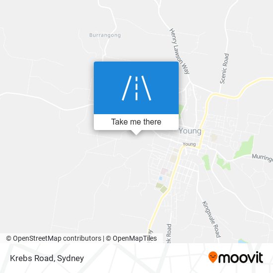 Mapa Krebs Road