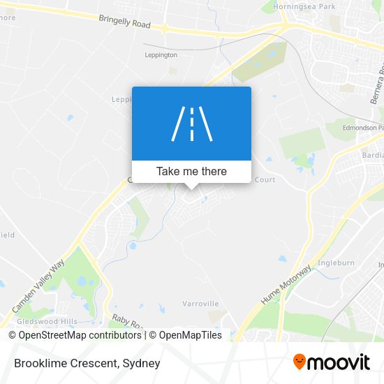 Brooklime Crescent map