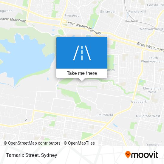 Tamarix Street map