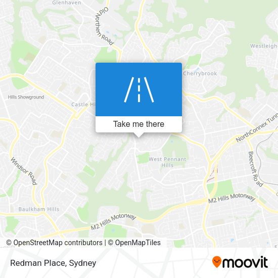 Redman Place map