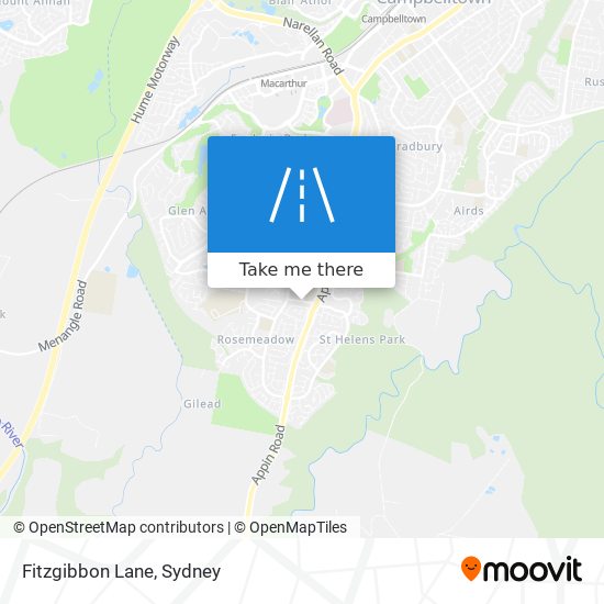 Fitzgibbon Lane map