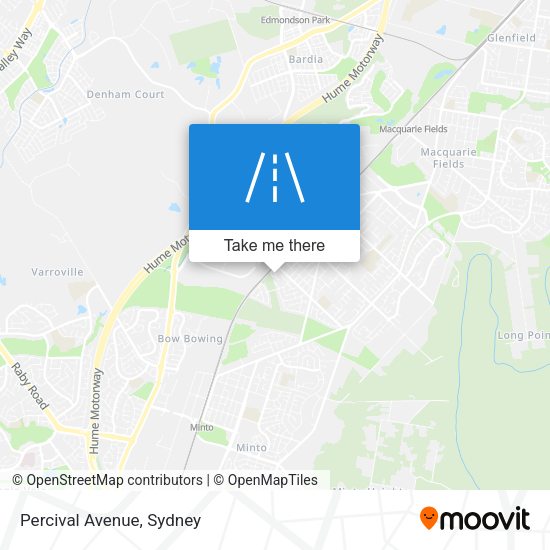 Percival Avenue map