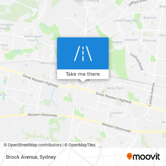 Brock Avenue map