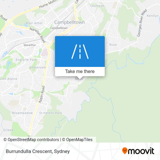 Burrundulla Crescent map