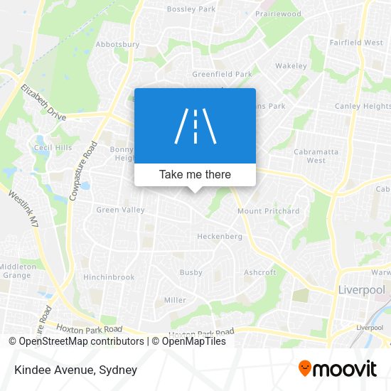 Kindee Avenue map