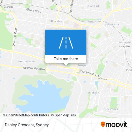 Desley Crescent map