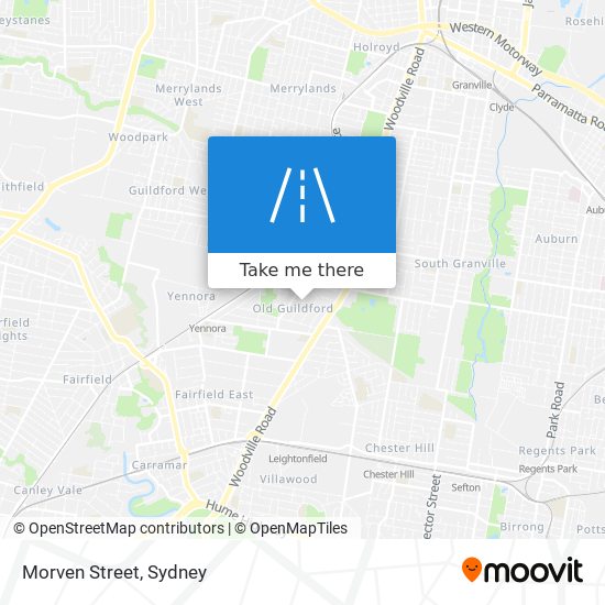 Morven Street map